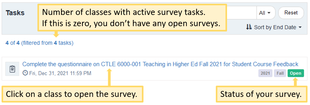 Student Course Feedback Dashboard for Students